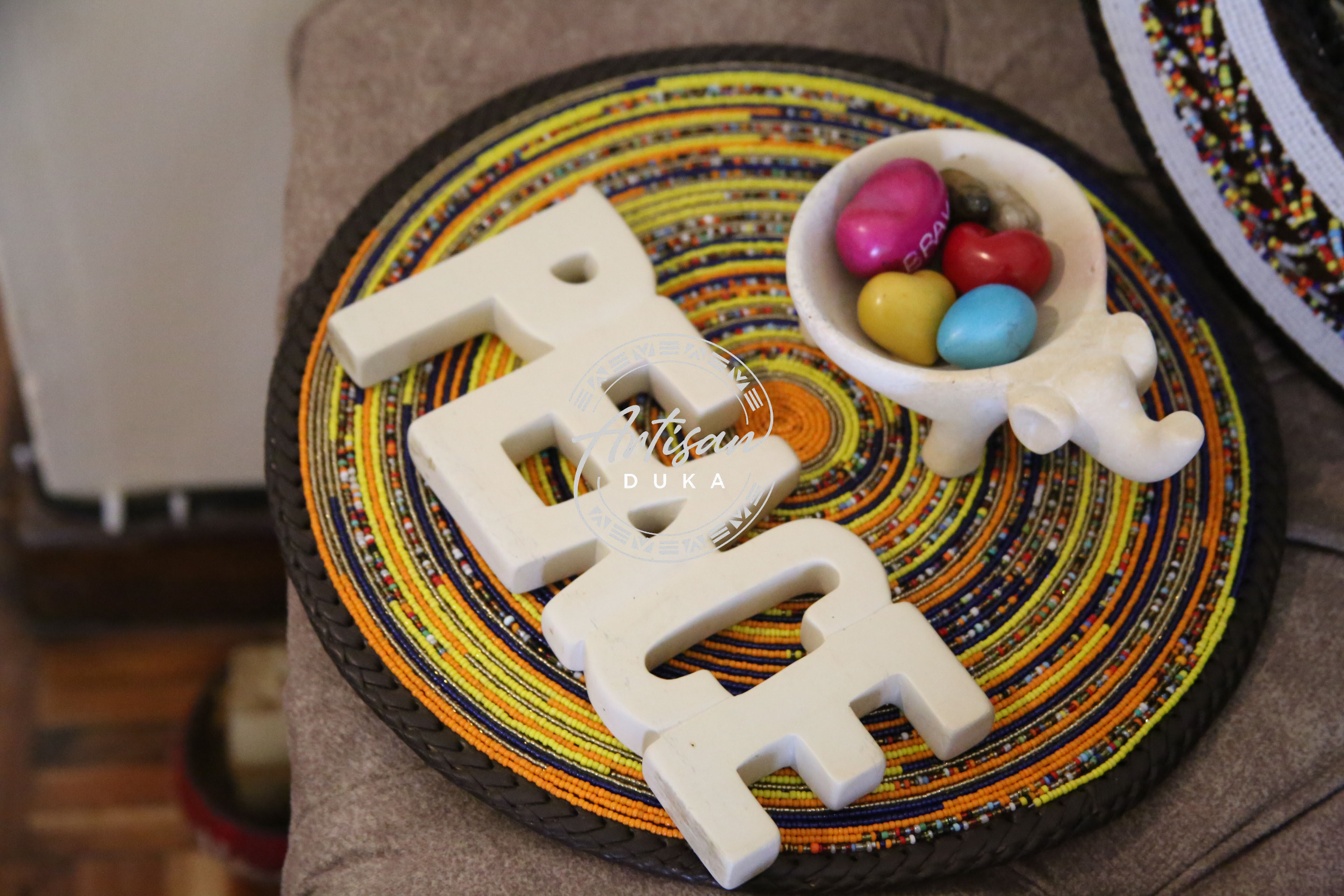 Bumble bee Beaded placemat