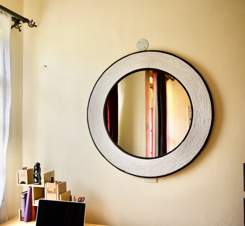 Snow White Beaded Mirror