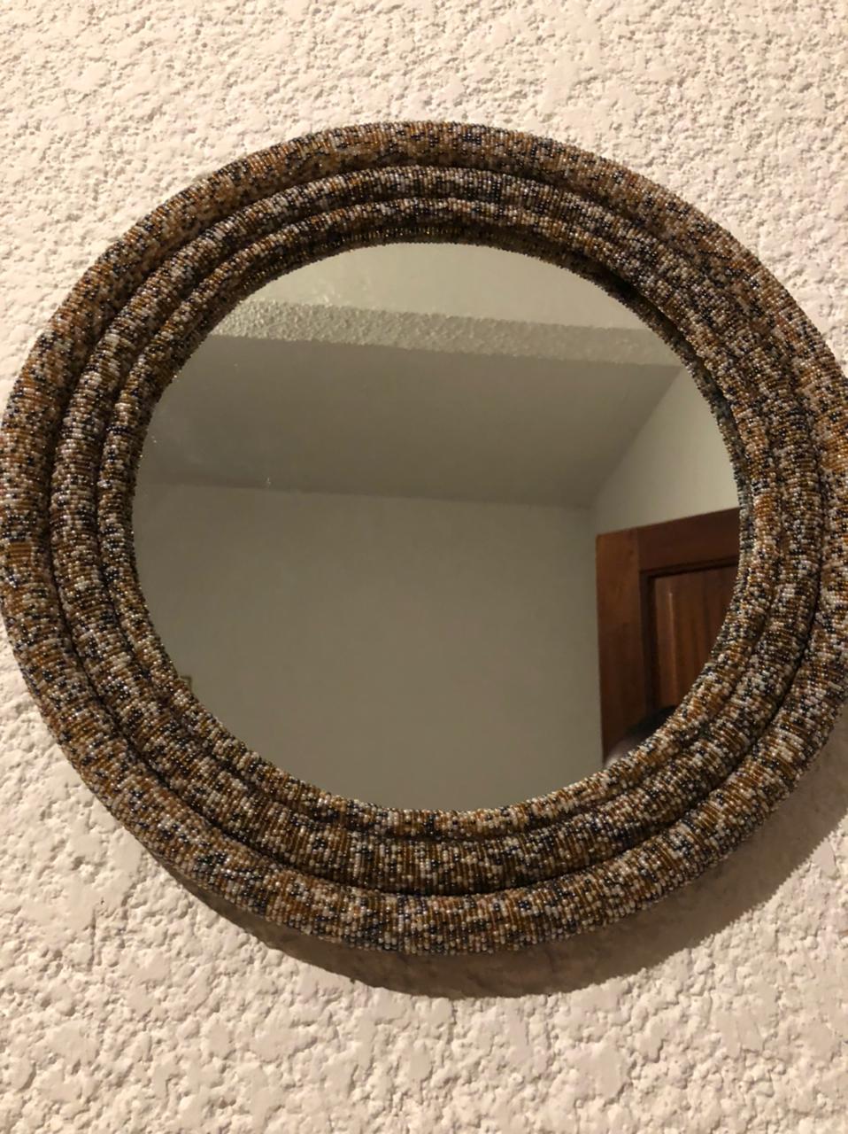 Earth tone tube mirror