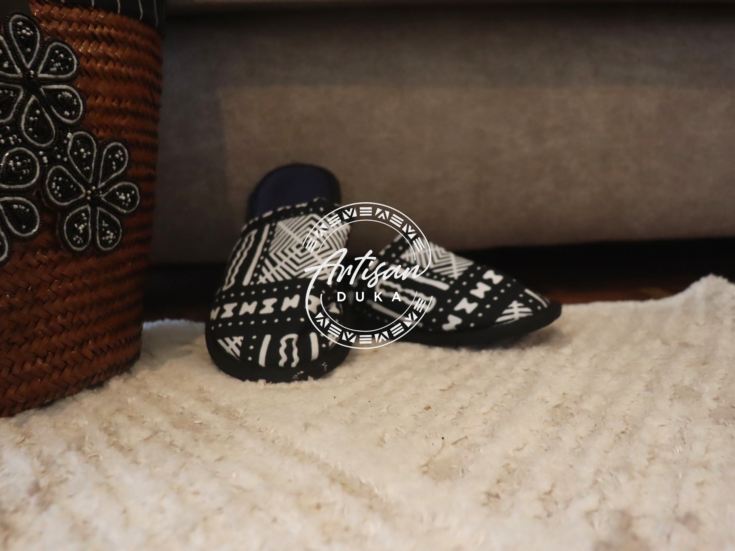 Ankara slippers, Kenyan slippers, African slippers, slippers
