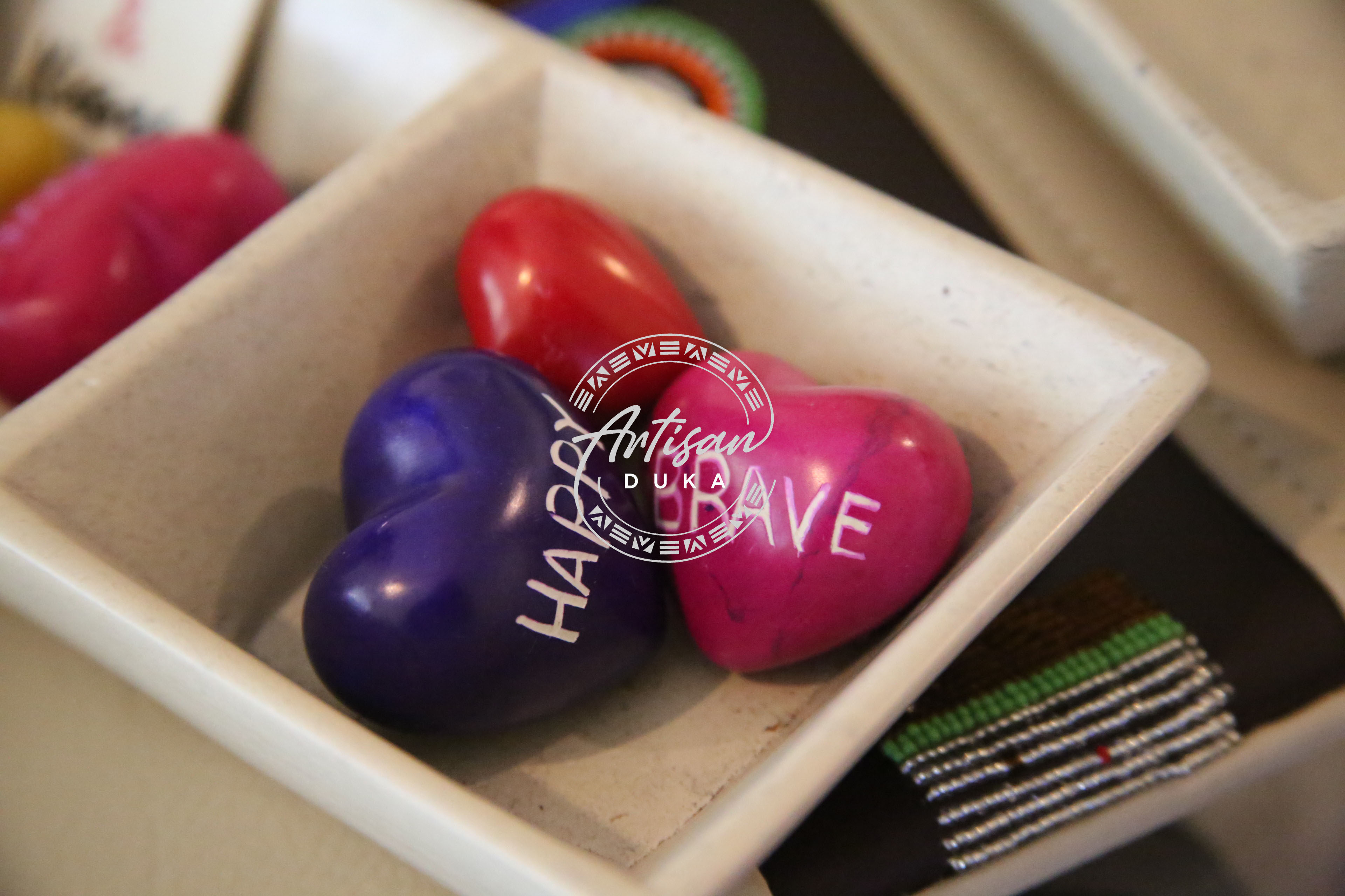 Heart shaped soapstone, soapstone, Kenyan soapstone, African soapstone