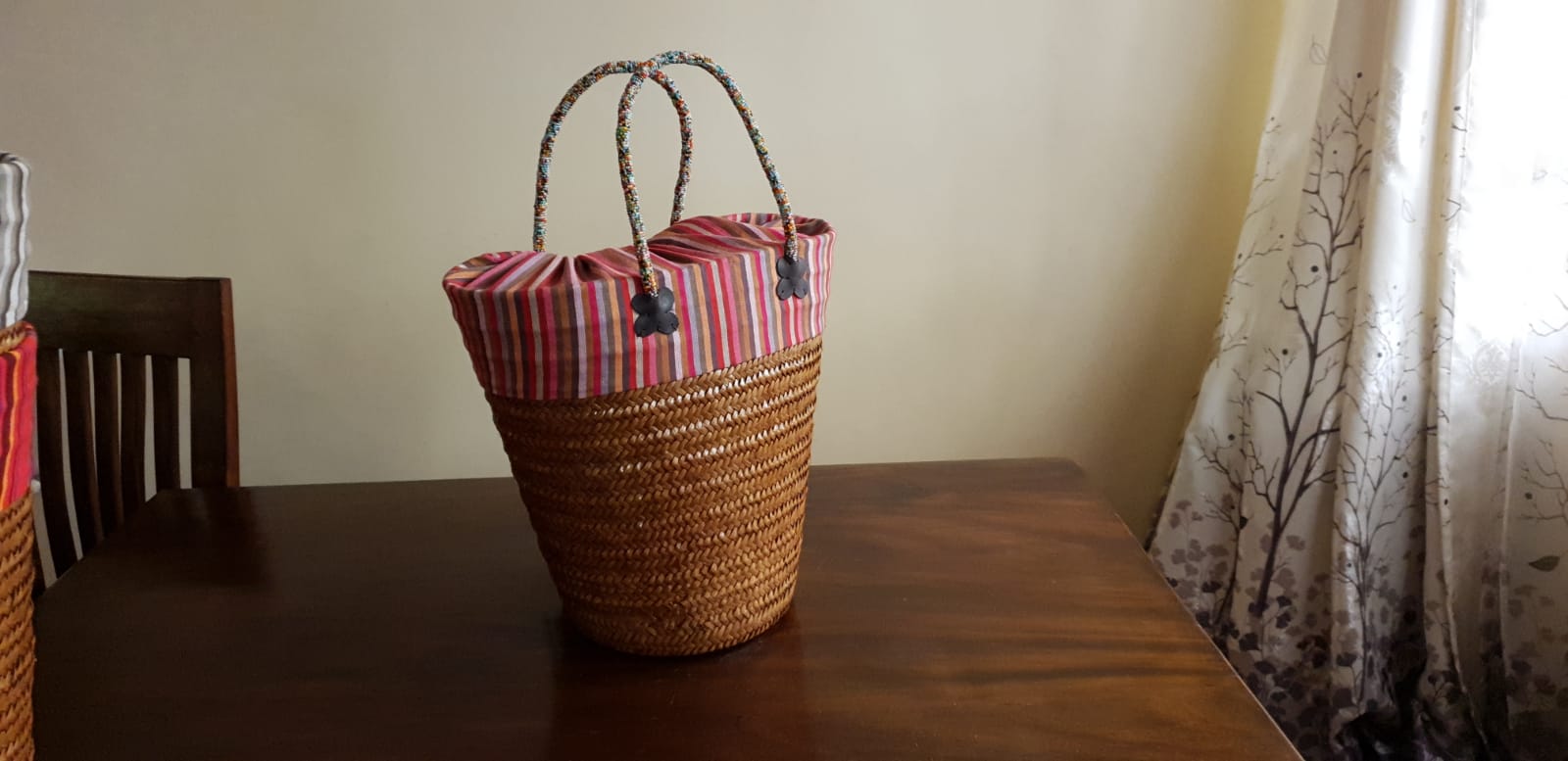 Pink Kikoy Basket