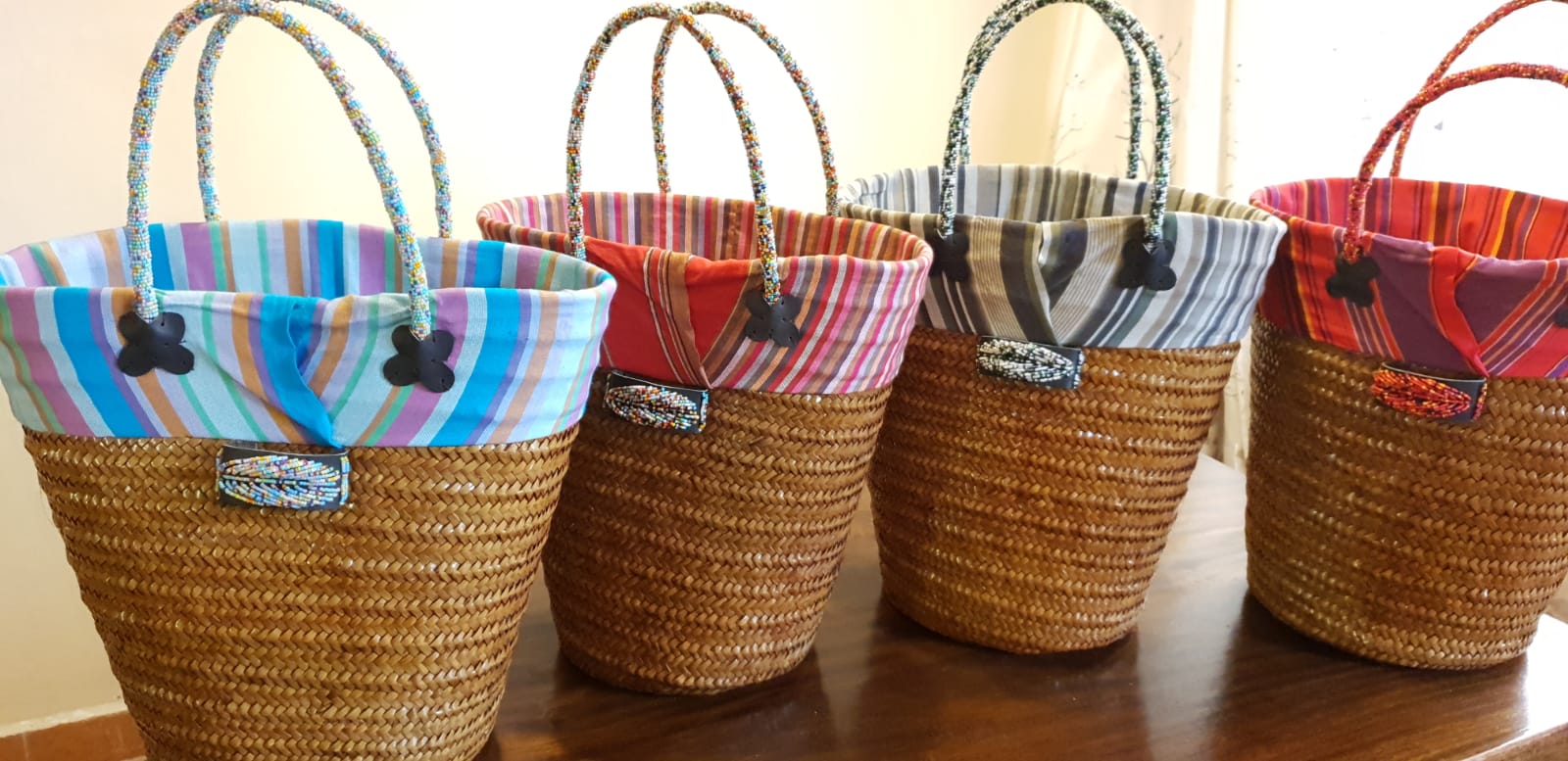 Beach or Picnic Kikoy Baskets