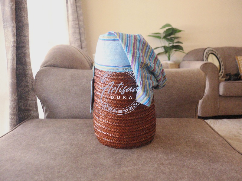 Kikoy basket, Sisal basket, Kenyan kikoy basket, Kenyan basket