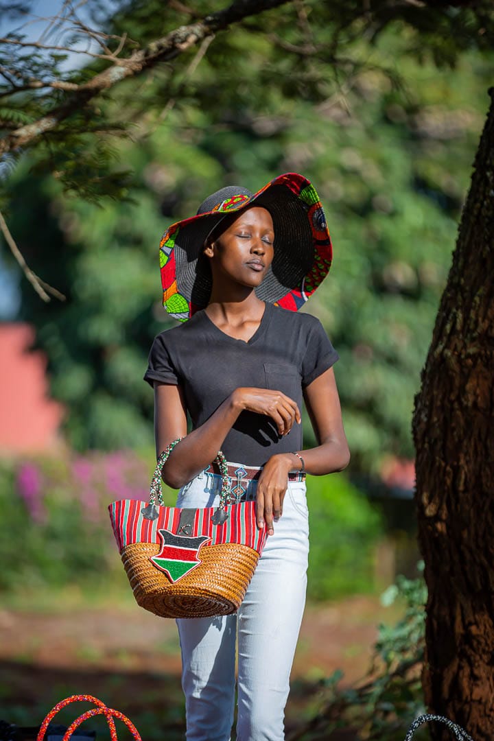 Kikoy basket, Sisal basket, Kenyan kikoy basket, Kenyan basket