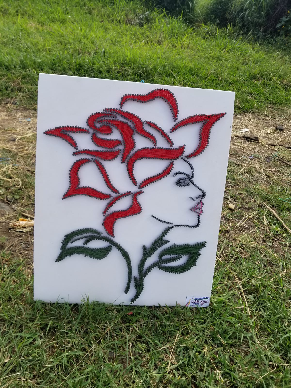 Flower Woman String Art