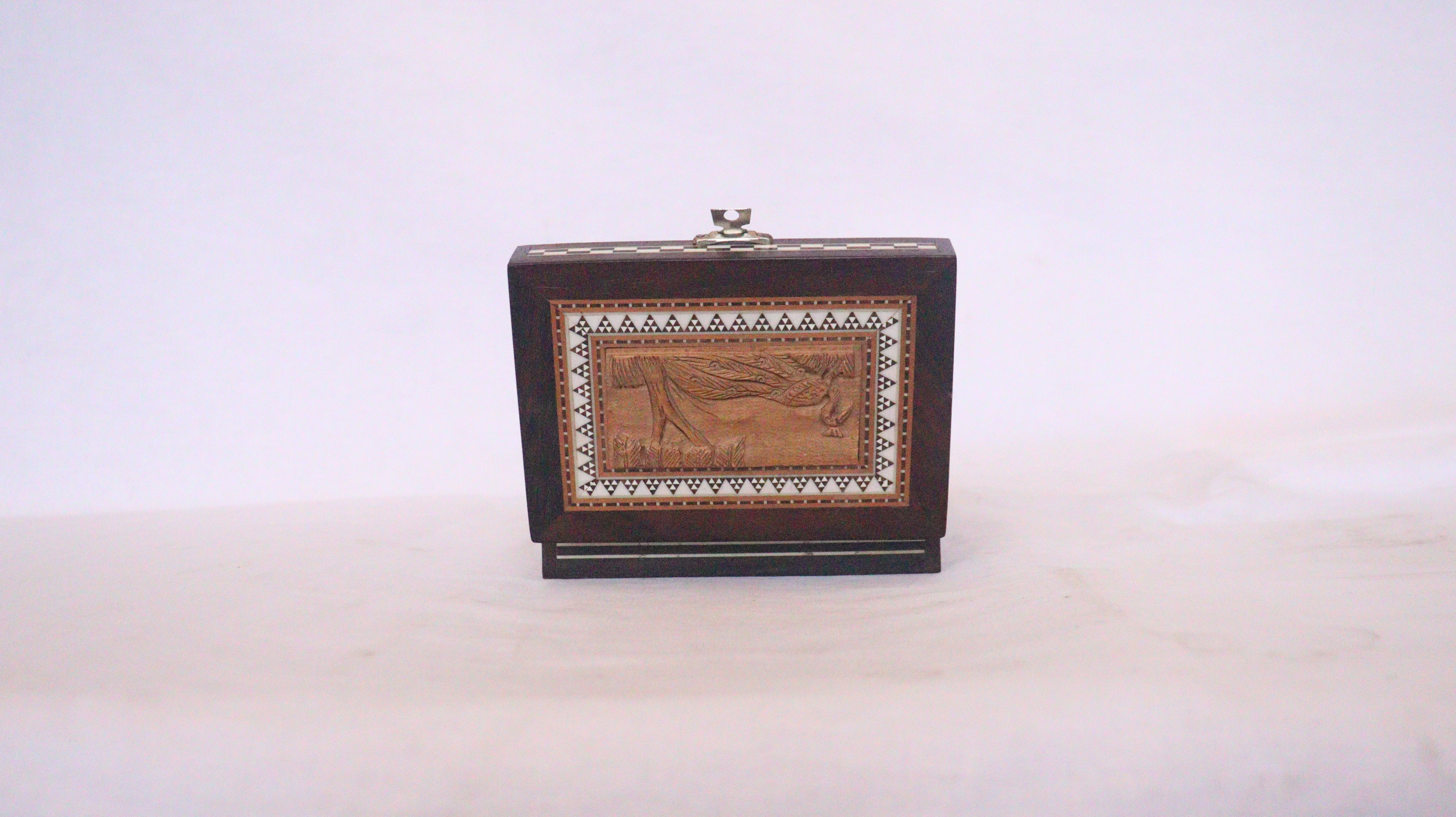 Jewelry Box, Wooden Jewelry Box With Pearls, Sandalwood Jewelry Box