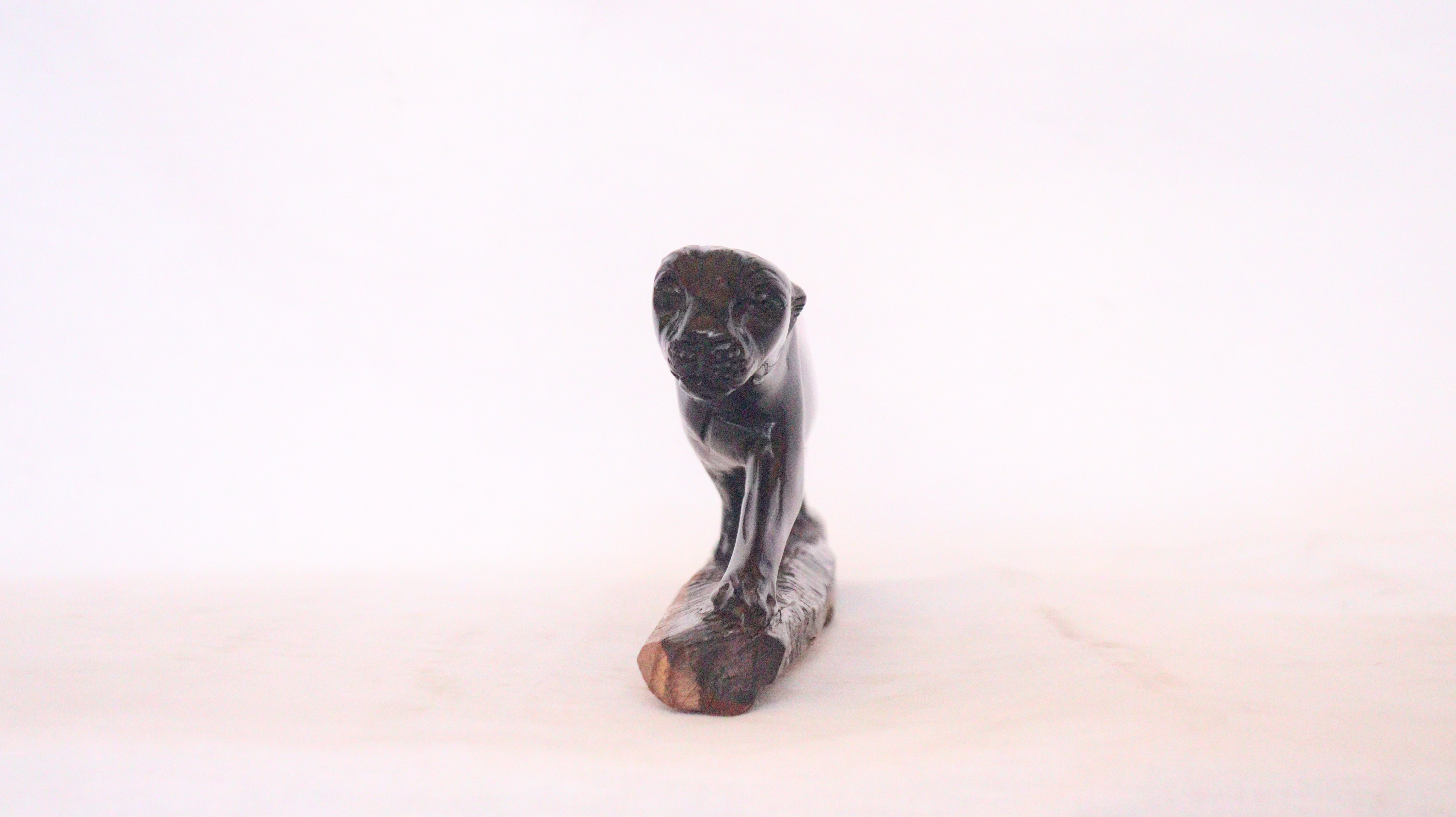 Smooth finish wooden cheetah, Kenyan cheetah, African cheetah, wooden carving