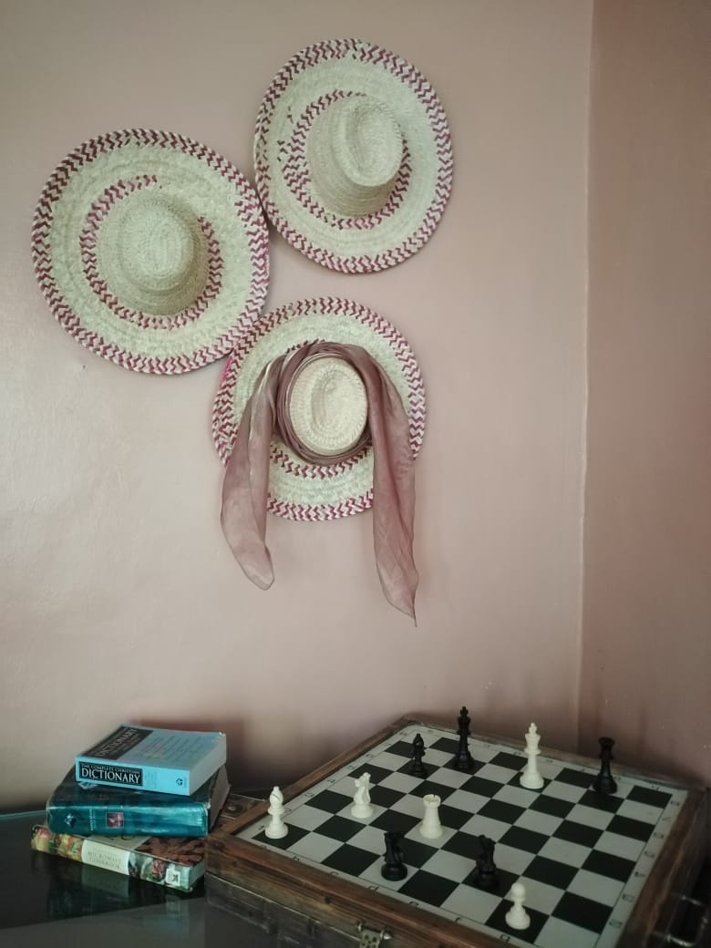Straw Hats Wall Decor  (set of 3), Straw hats, hats