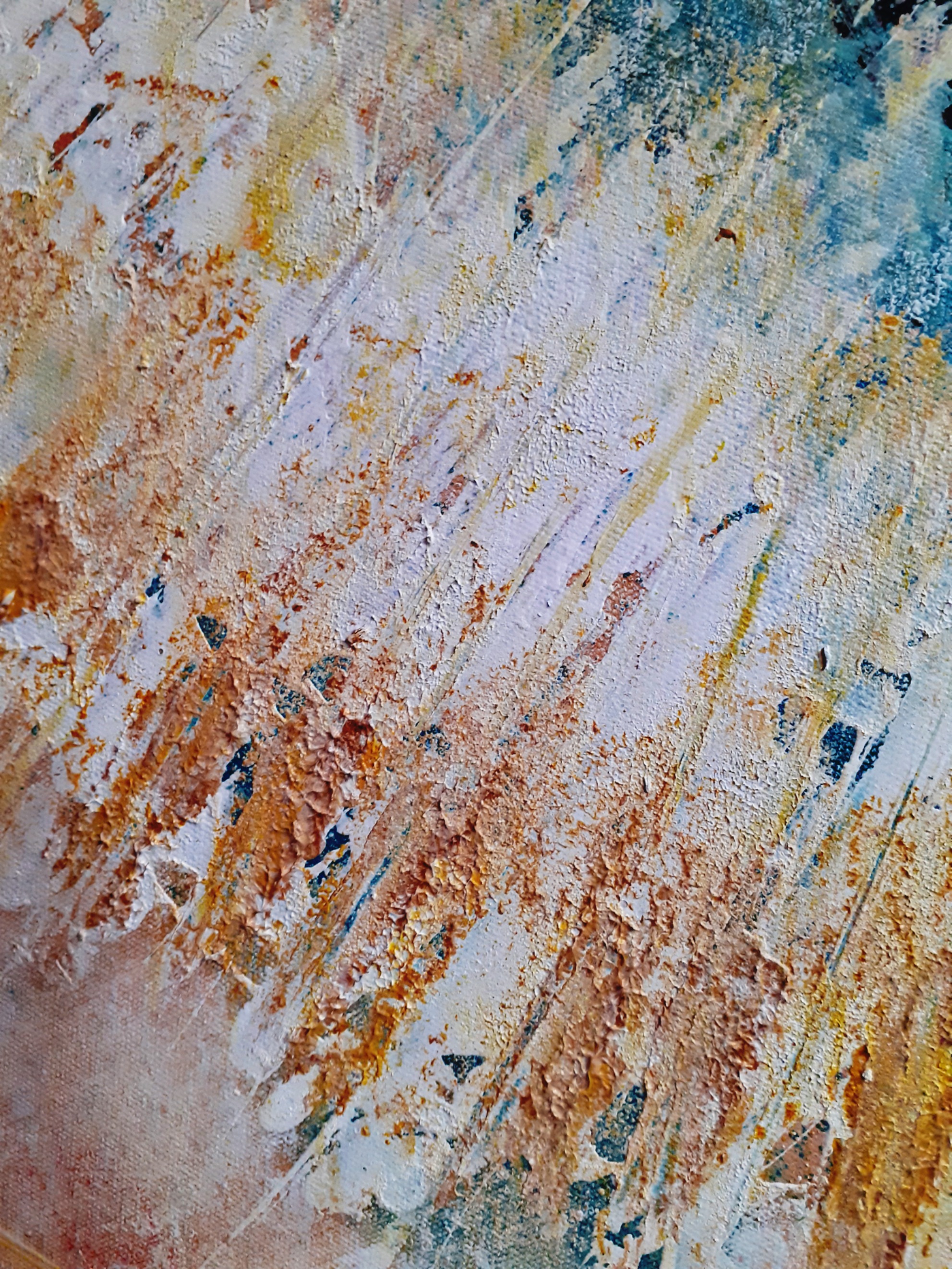 "Ladder" - Large original colorful abstract painting (textured), Large Wall Art, Wall decor