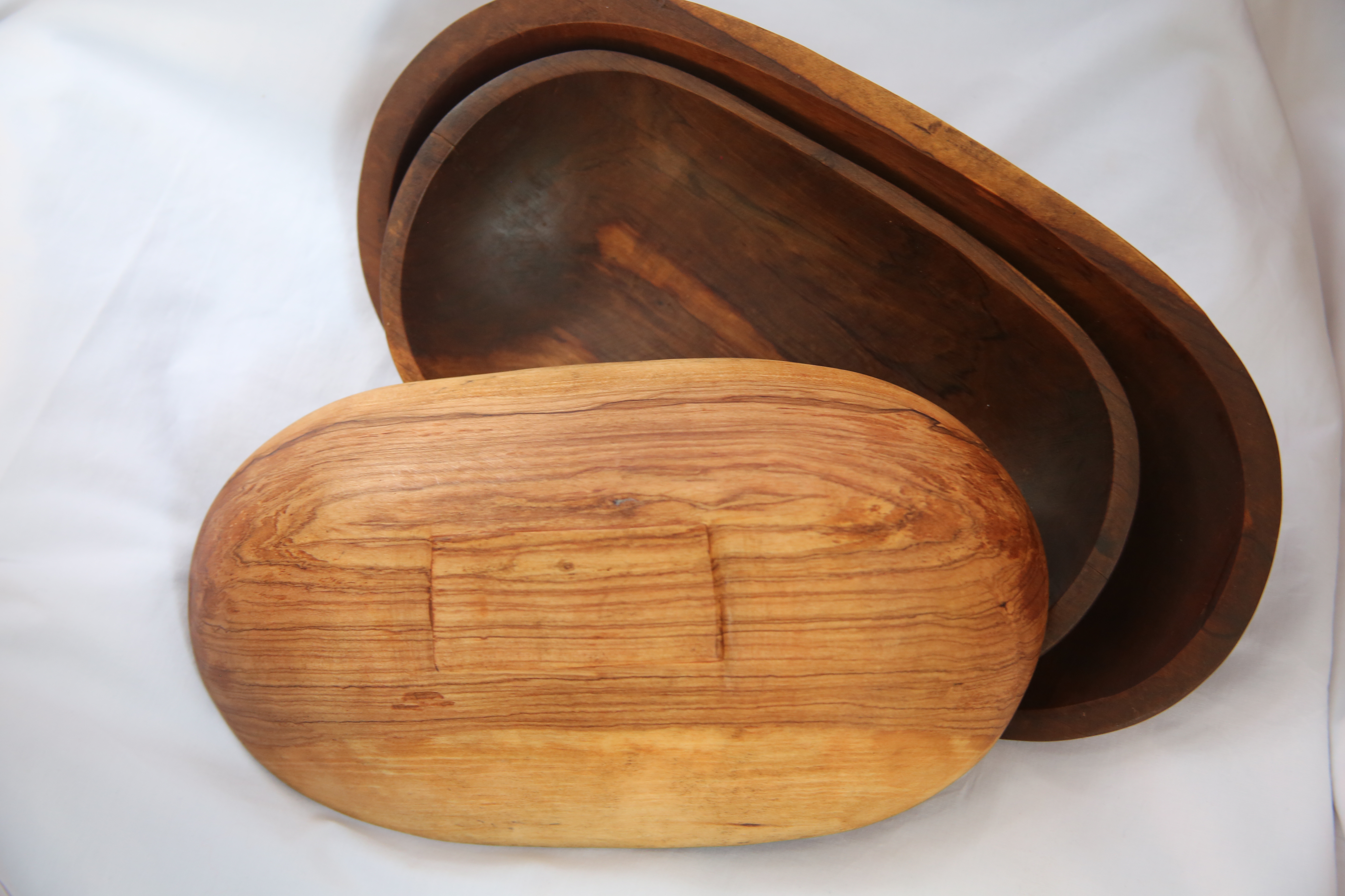 Wooden Dish Server Pair, Wooden servers, Servers