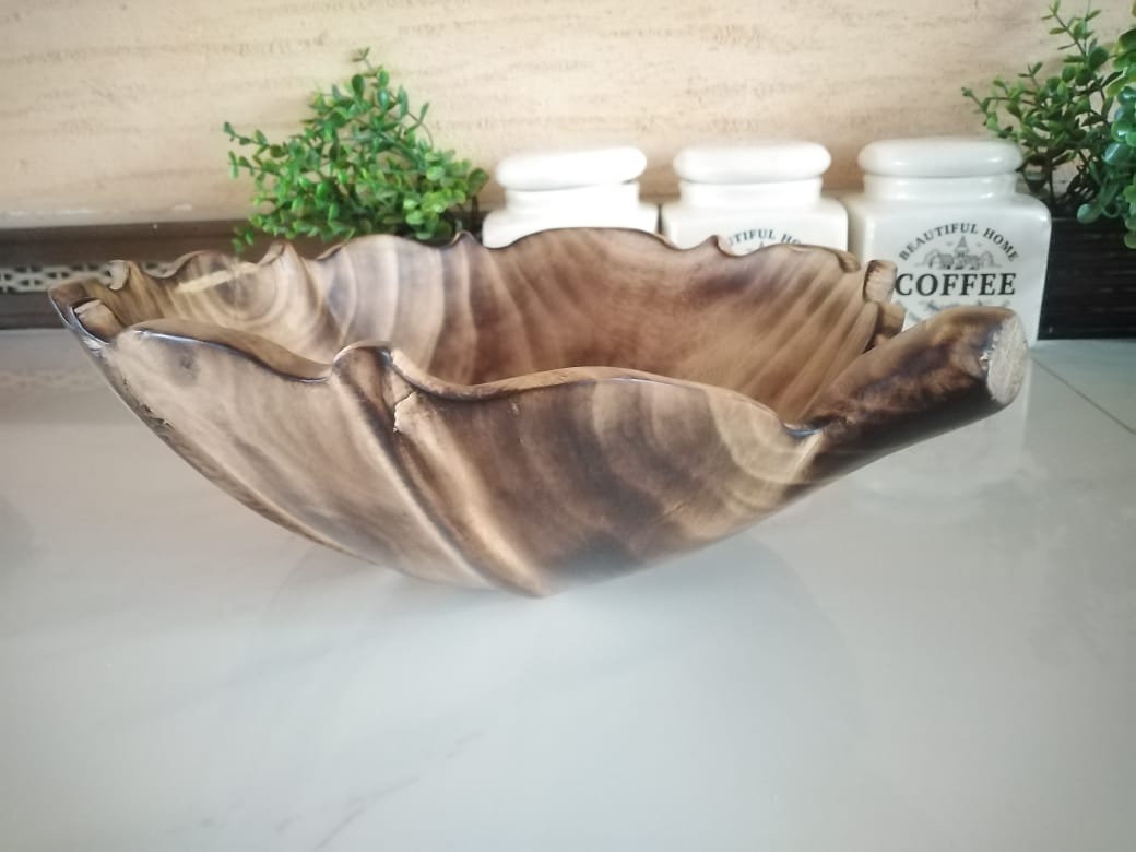 Jacaranda Flower Bowl, Flower shaped wooden bowls, Wooden Bowls