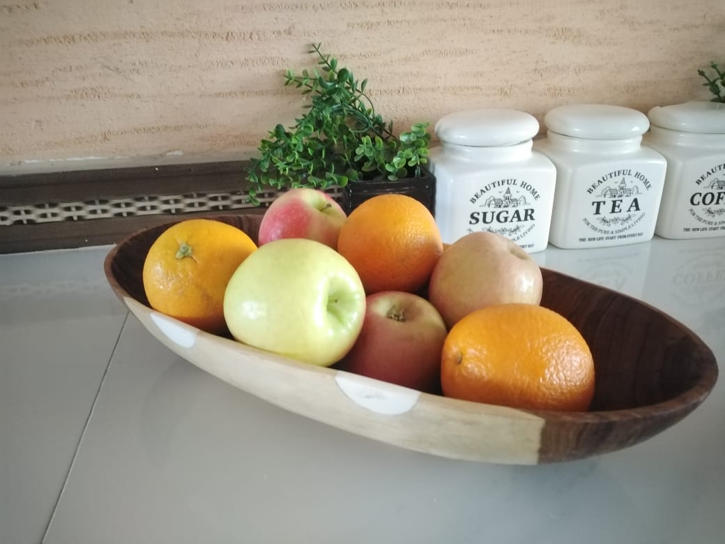 Long Rosewood server with bone design, Wooden Servers