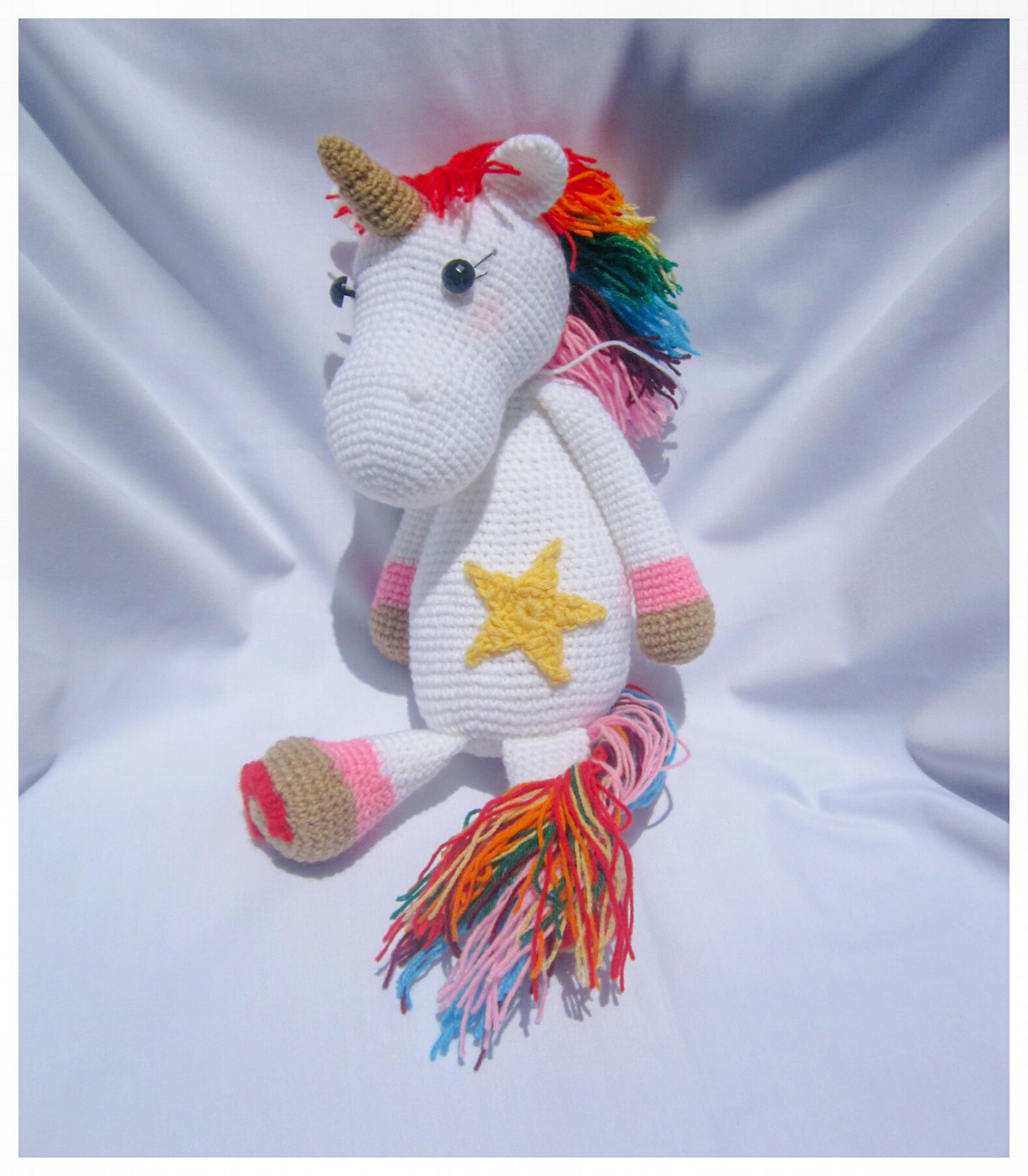 White Unicorn Doll