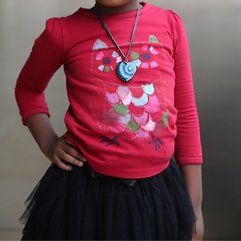 Beaded Heart Necklace