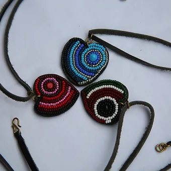 Beaded Heart Necklace