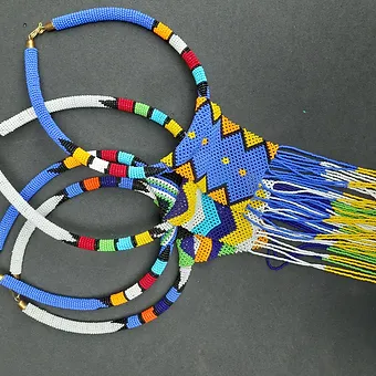 Zulu Tribal Tie Necklace