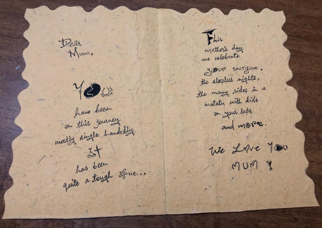 Intricate message cards