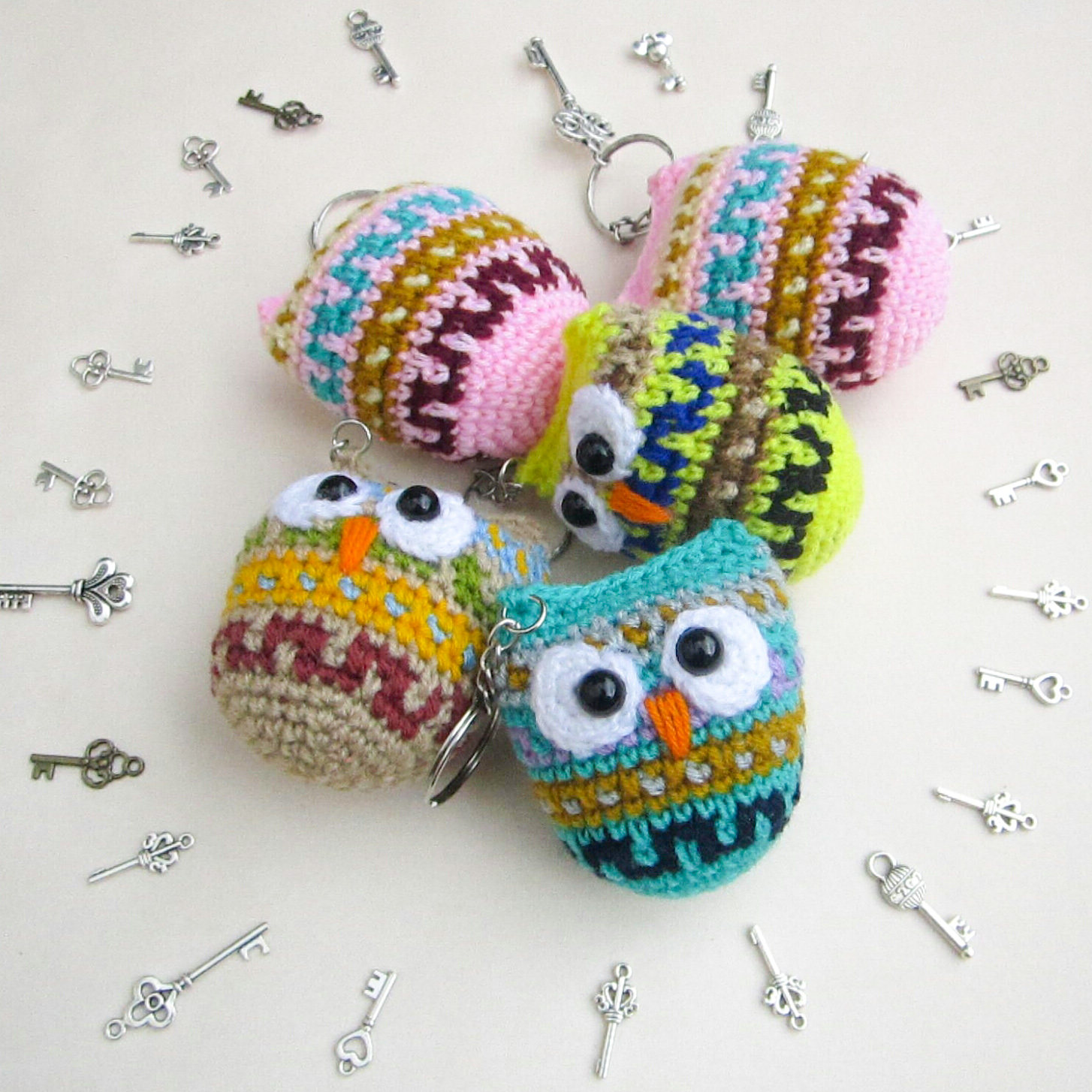 Magical Owl Keychain, Keychain