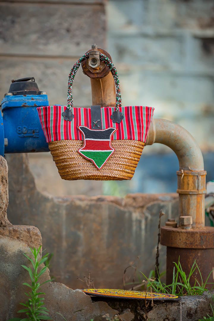 Kikoy basket, Sisal basket, Kenyan kikoy basket, Kenyan basket