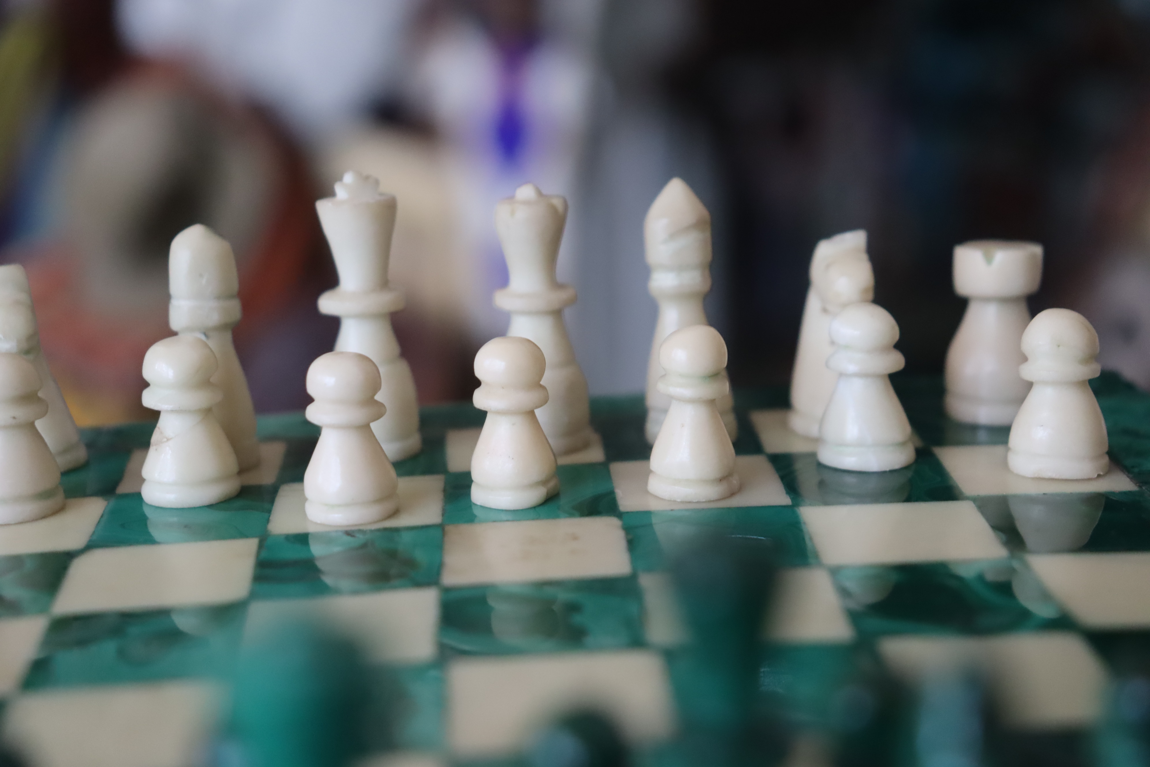 Circular malachite stone