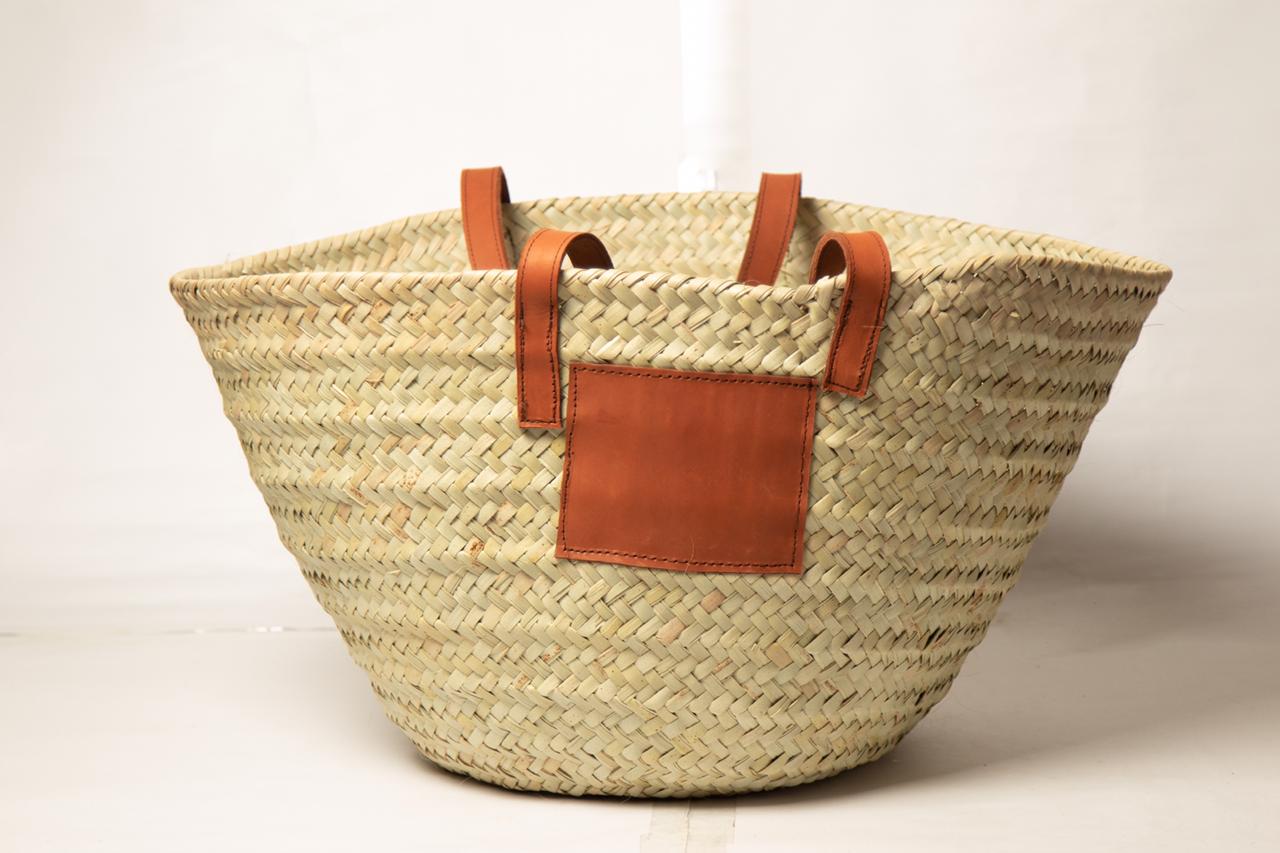 Natural Woven Tote Basket