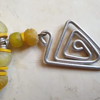 Yellow Water Stone Necklace