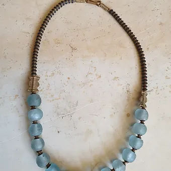 Blue Water Stone Necklaces