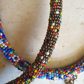 Beaded Maasai Choker Pendant