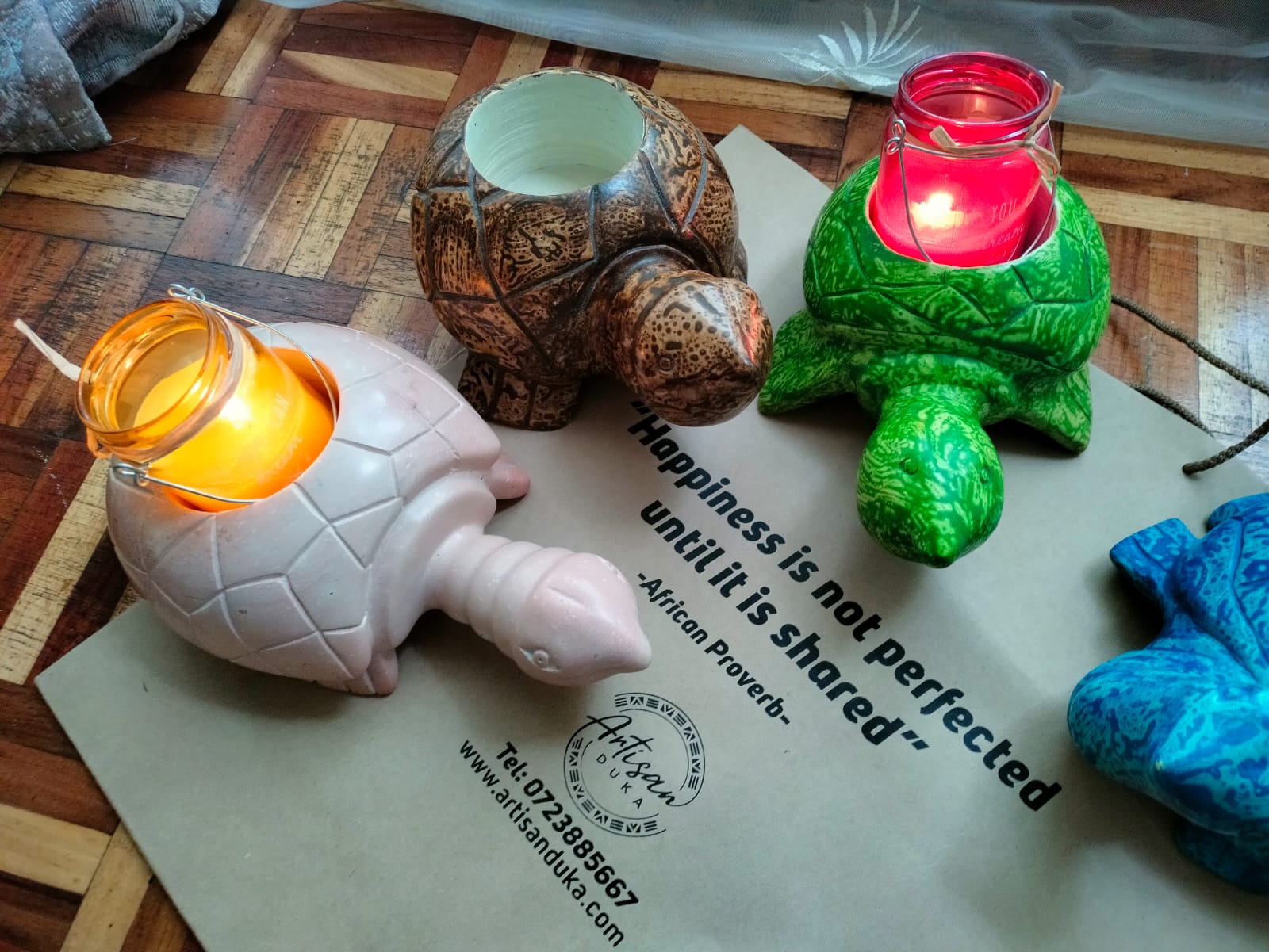 Elegant turtle Candle Holders