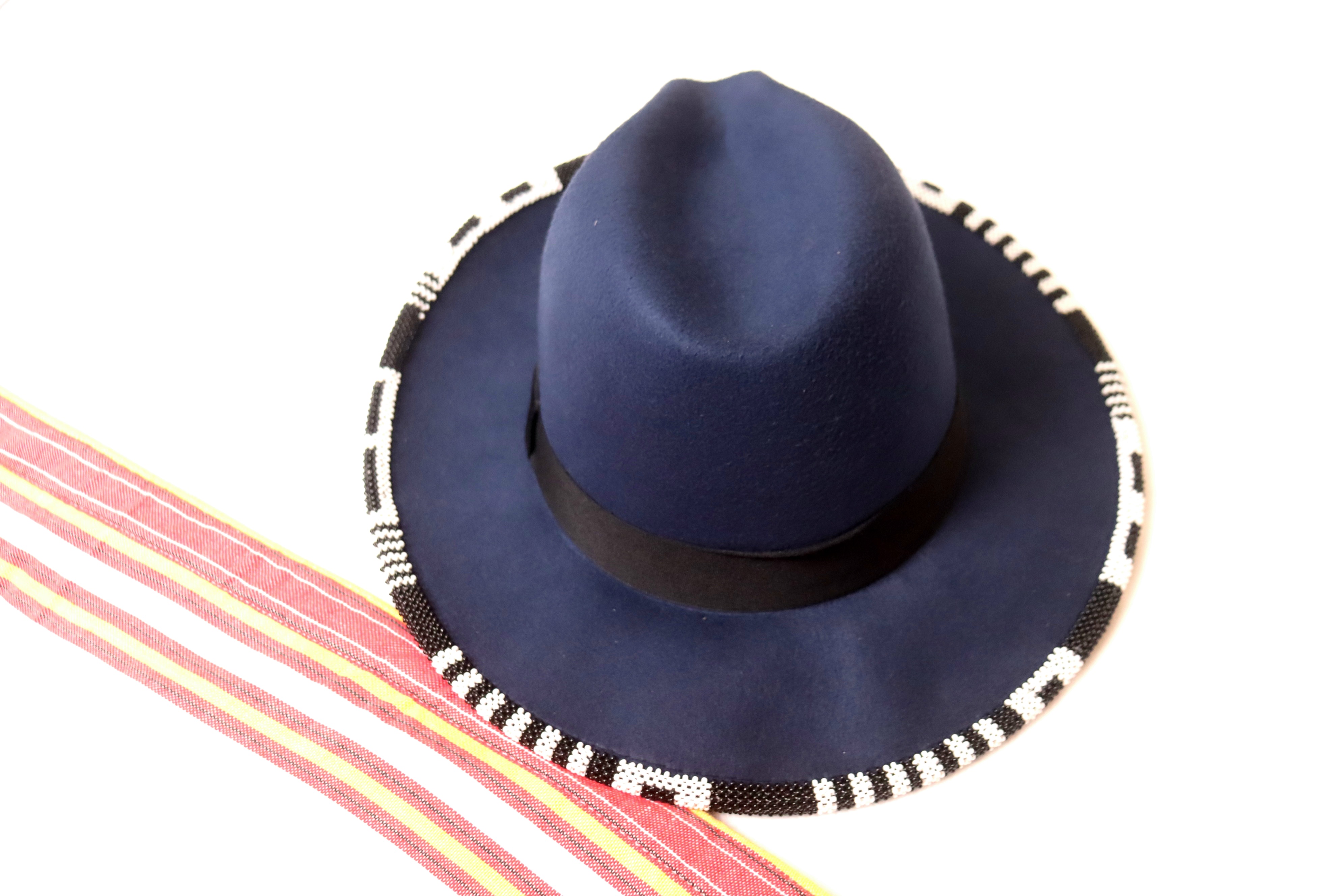 Navy Blue Fedora Hat