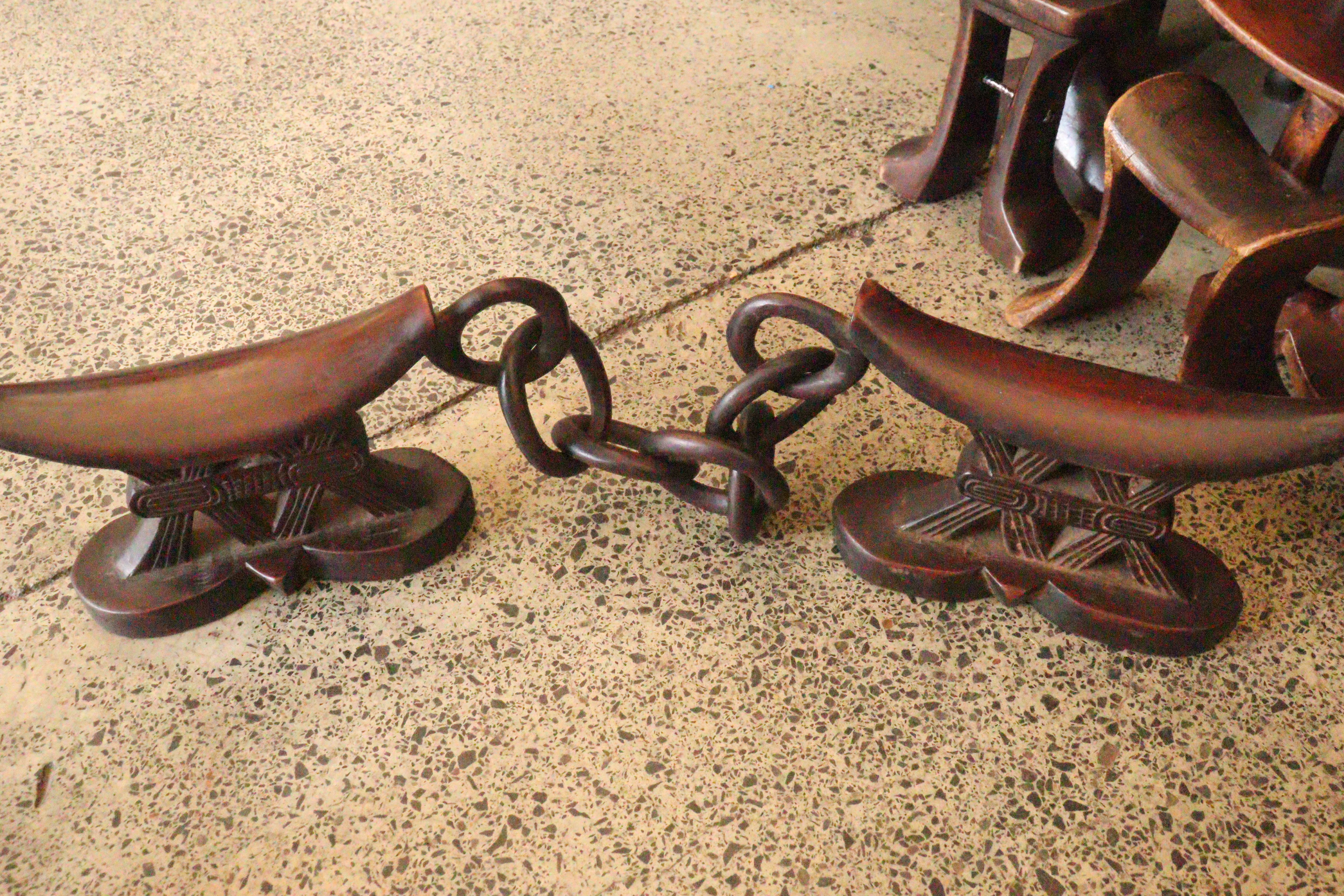 A pair of Traditional headrest