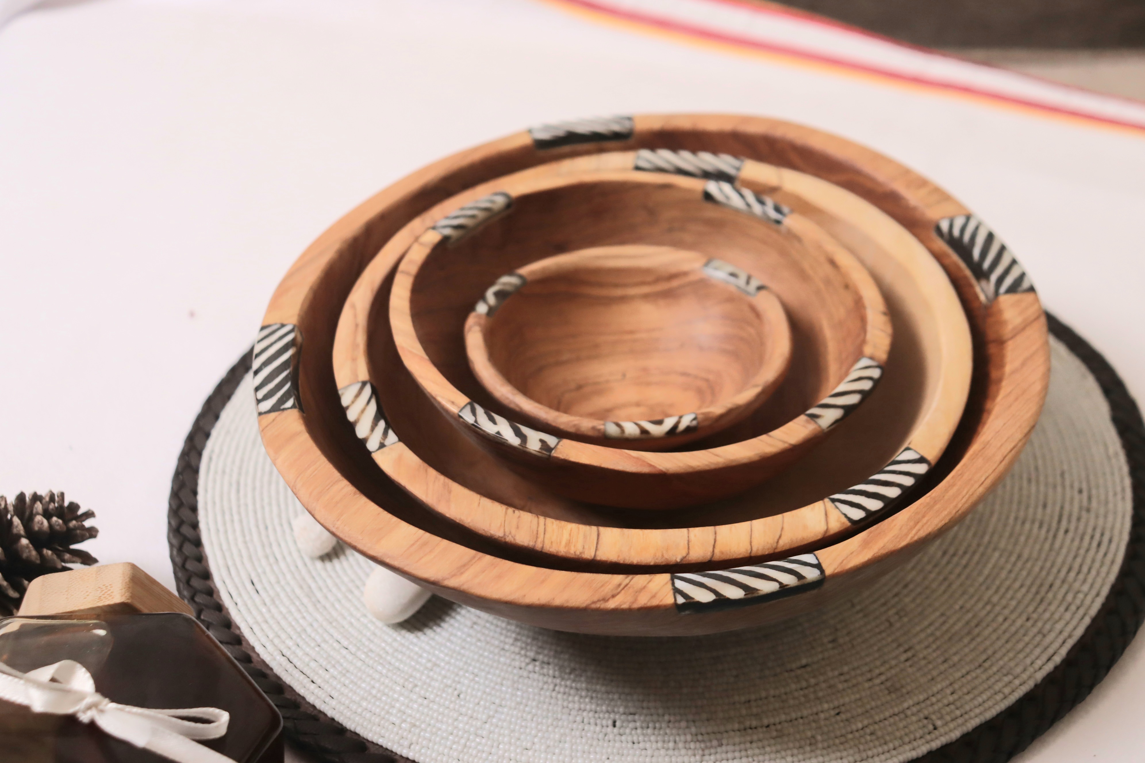 Handmade Wooden bowls set